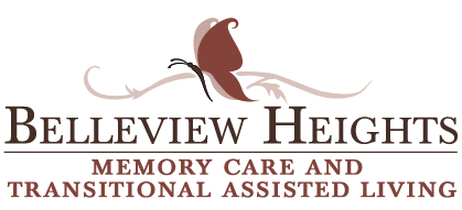 A logo for a memory care and transitional living facility called Bellaview Heights. AI generated content